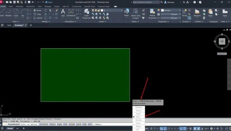Desenhando Retângulos no AutoCAD Pela Área e lado