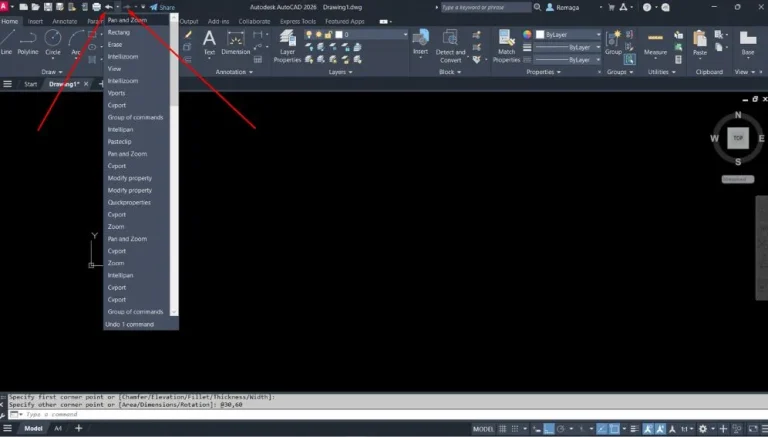 Undo e Redo no AutoCAD: Desfazendo e Refazendo
