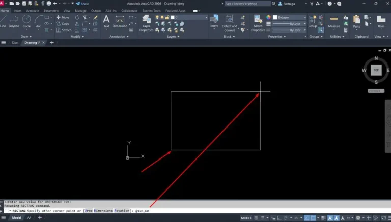 Comando Rectangle no AutoCAD: Como Desenhar corretamente