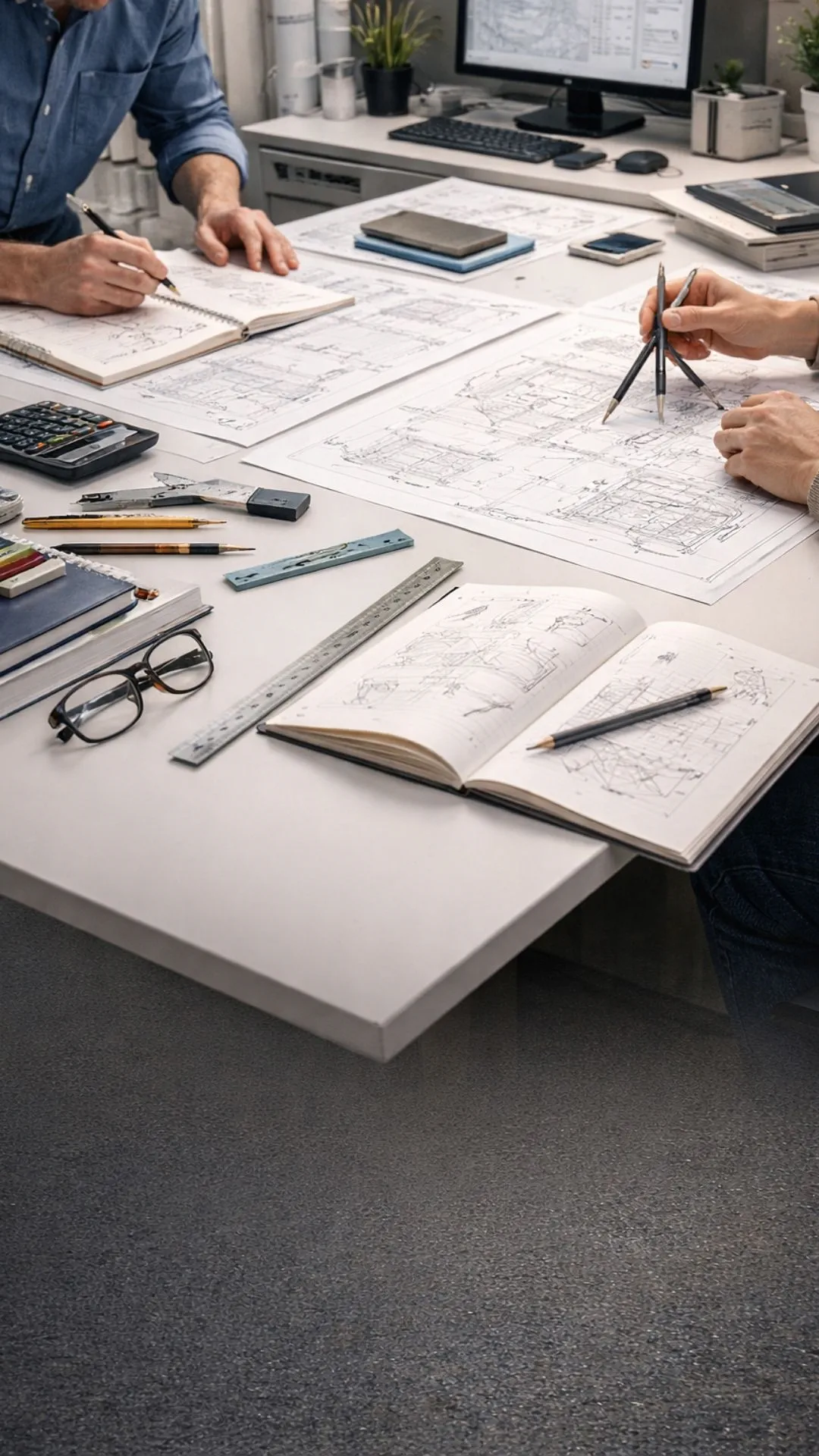 Desencaixar Comandos AutoCAD com painéis soltos e organizados na interface