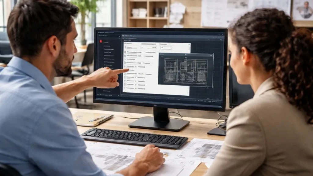 Comando Salvar no AutoCAD sendo utilizado corretamente para definir opções de salvamento e garantir a gravação segura do projeto.