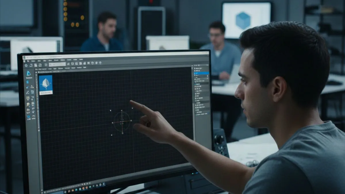 Modelo AutoCAD sendo criado a partir do comando NEW, com usuário acessando a interface inicial para iniciar um novo desenho técnico.
