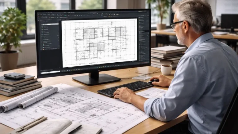 Espaçamento do grid no AutoCAD sendo utilizado para alinhar e organizar elementos de um projeto técnico com maior precisão.