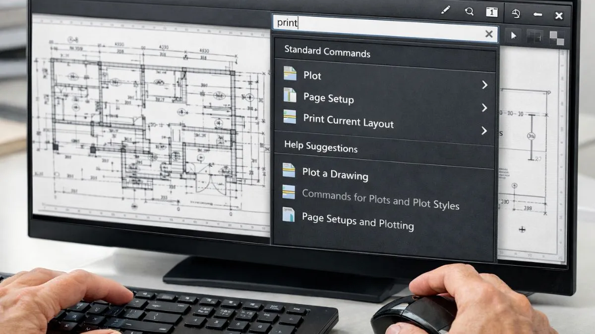 Barra de acesso rápido exibindo os principais comandos padrão relacionados à edição de um desenhos, sendo possível sua personalização de acordo com as preferências do usuário.